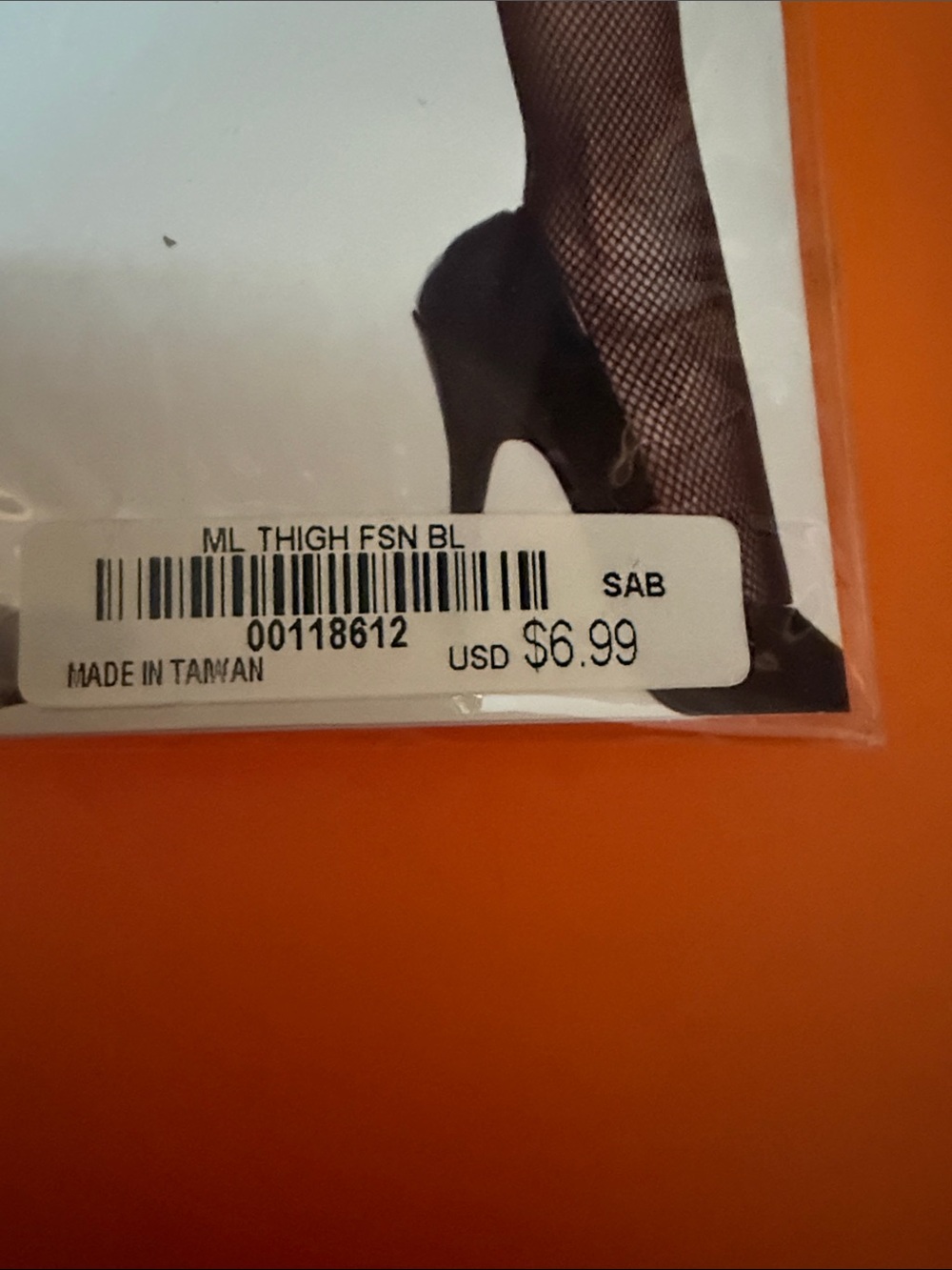 Stocking Packaging (Fishnet Thigh Highs) - Picture 2 of 3